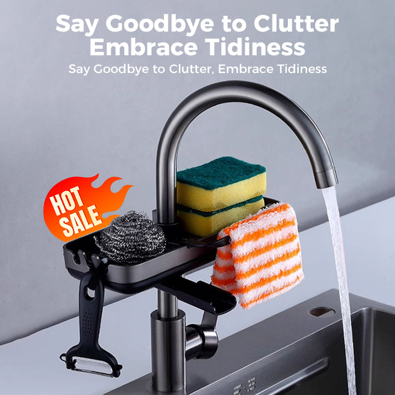 Sink Rack | Speeds Up Sponge and Brush Drying | Clamp Mount | SinkSmart