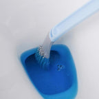 Toilet Brush | Triangle-Shaped Head | Scratchless TPR Scrubbing | Silly