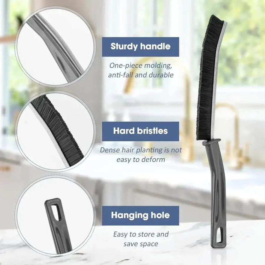 Grout Cleaning Brush with Hard Bristles | Bathroom & Kitchen Tiles | Ergonomic Grip | GroutForce
