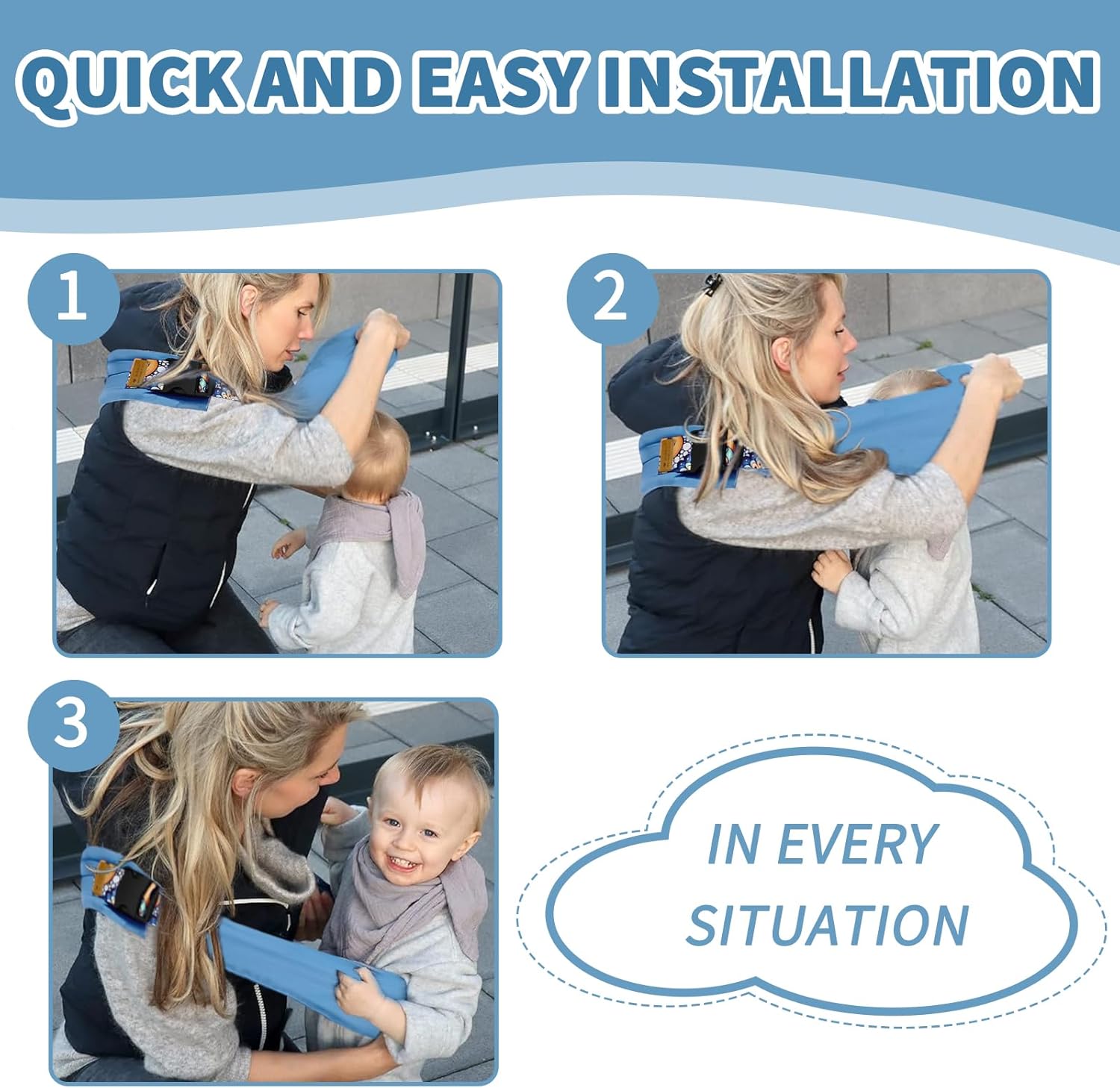 SnugHarbor™ — Feel the Freedom of Close, Comfortable Babywearing All Day