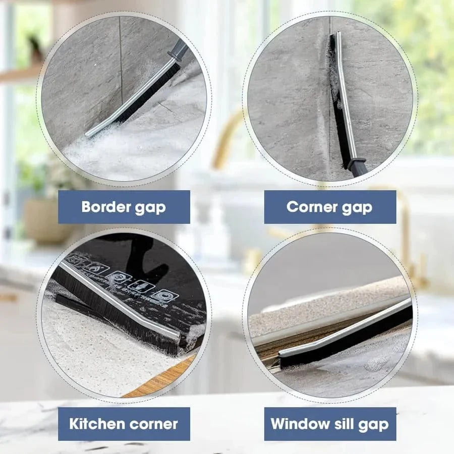 Grout Cleaning Brush with Hard Bristles | Bathroom & Kitchen Tiles | Ergonomic Grip | GroutForce