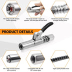 JetGrip™ Coupler — Command Your Grease Job with Speed, Precision, and Zero Mess