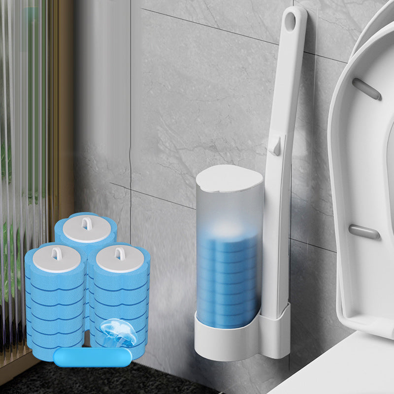 Disposable Toilet Brush | Antibacterial | Sanitary Sponge Heads | CleanClick