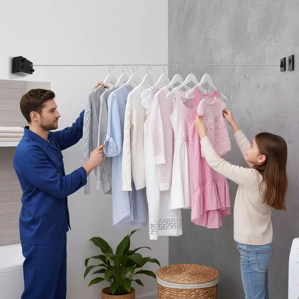 Clothesline | Wall Mount | Weatherproof | LineaRoll