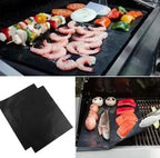Non-Stick Grill Mat | Easy Grilling Cleanup | Perfect for Meat, Fish, and Veggies | GrillClean