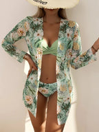 MarissaWave™ 3-in-1 Bikini Set — Unleash Your Confident, Curve-Hugging Beach Glow