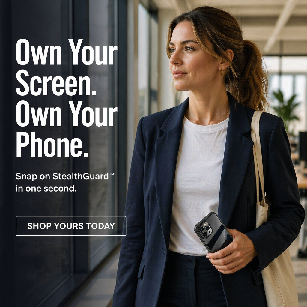 StealthGuard™ Privacy Armor — Stop Screen Peepers and Protect Both Sides Instantly