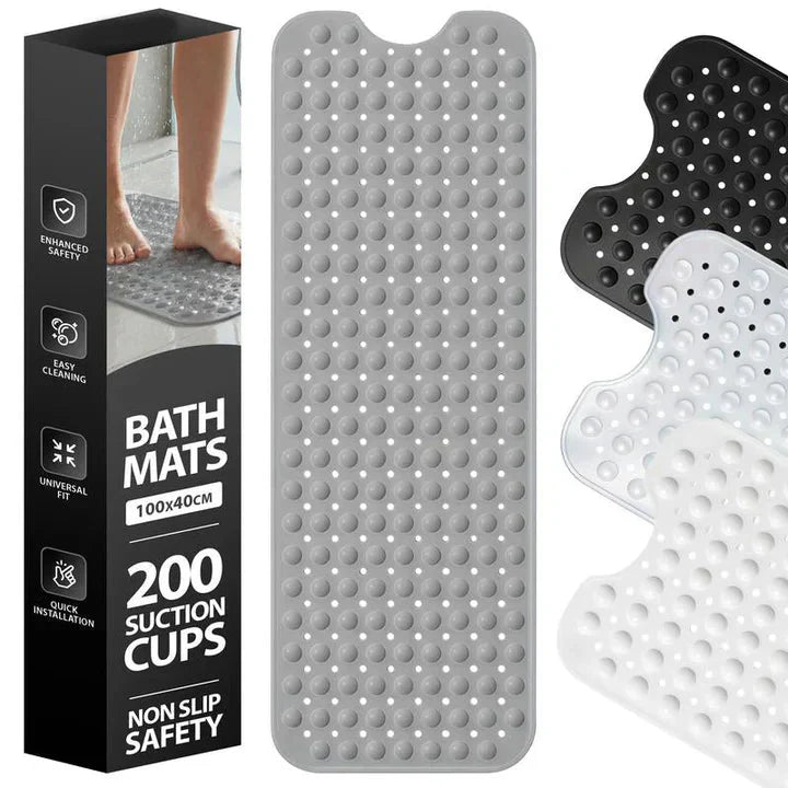 Non-Slip Shower Mat | Gripped Texture | Quick Water Flow | SafeStep