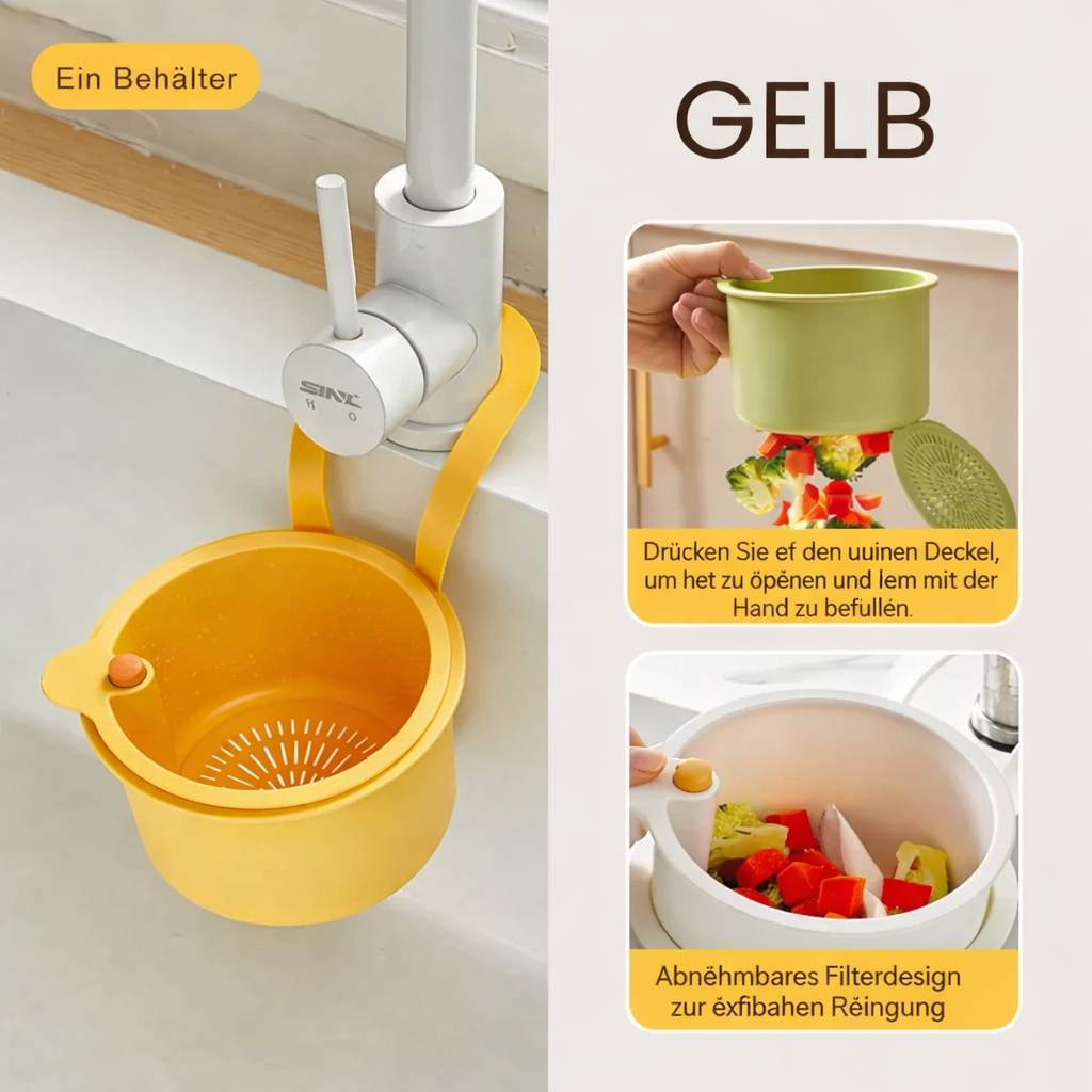 Sink Drying Basket | Organizer for Drain | Odorless & Clean | FlowEase