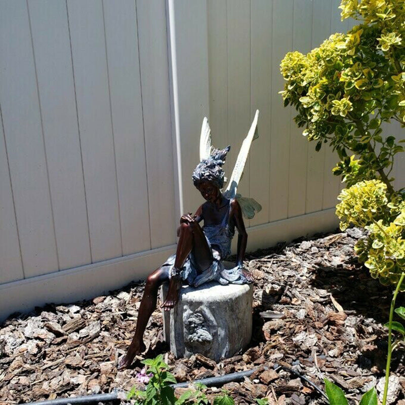 Fairy Garden Statue Resin | Fairy Garden Ornament | Weather Resistant | Stonewing