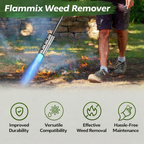 Weed Burner | Non-Chemical Weed Control | Flame Rod Adjustable | Flammix