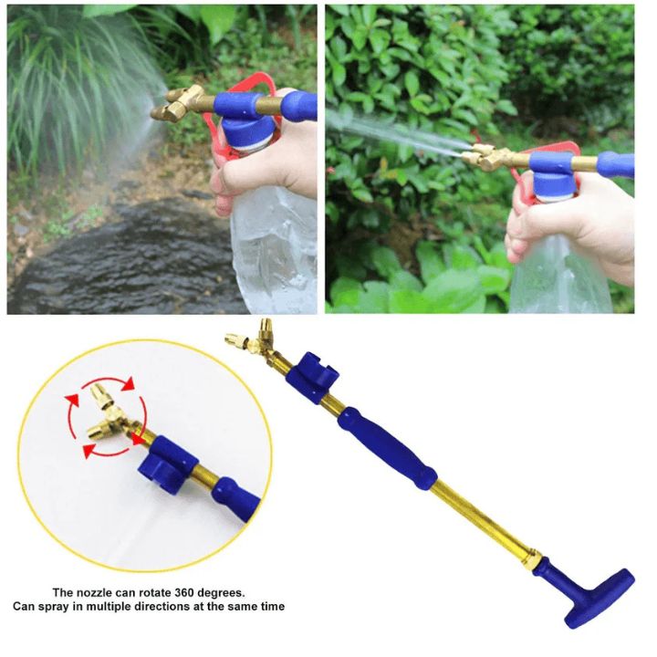 Hand Sprayer for Garden | Customizable Nozzle | Leak-Resistant Universal Bottle | BrassFlow