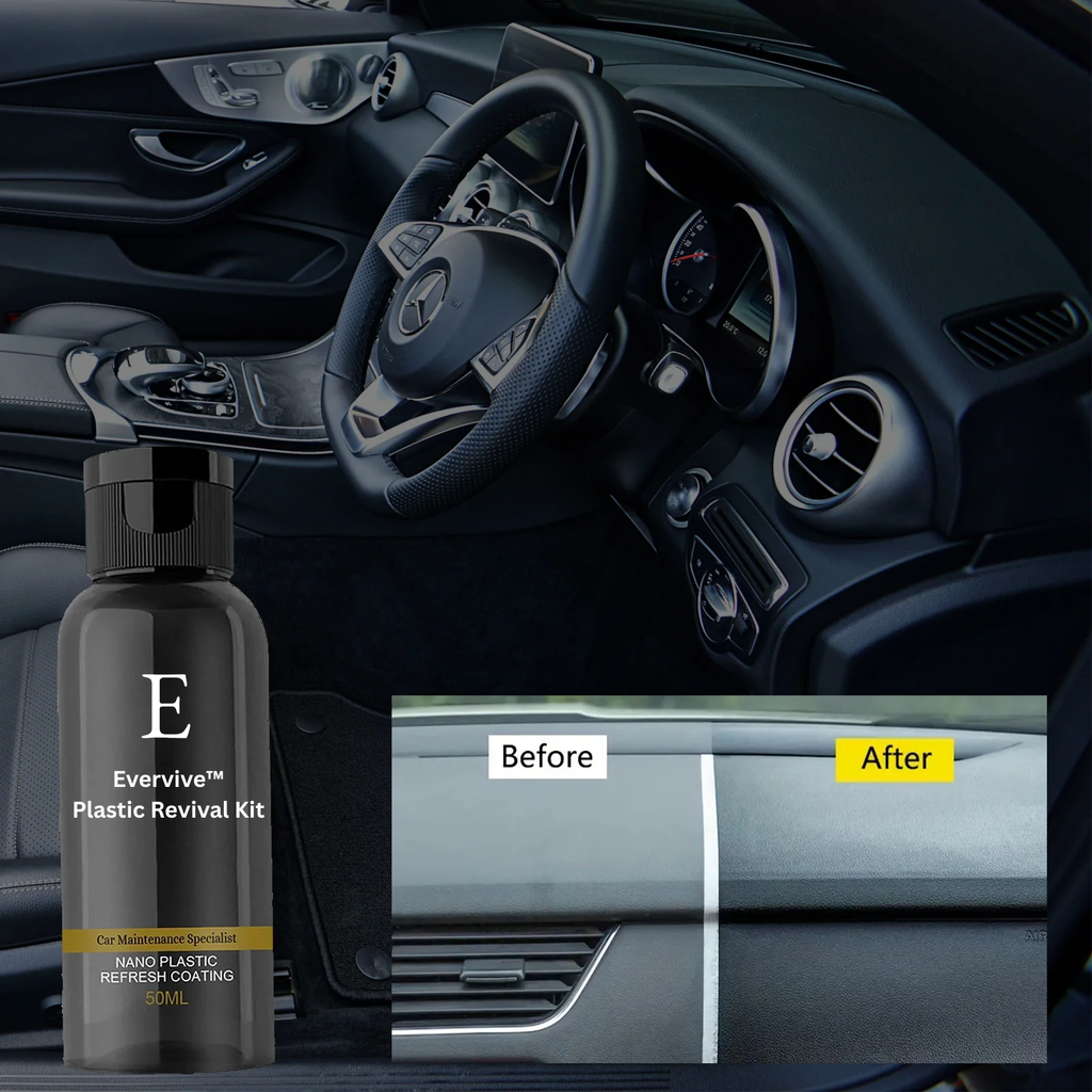 PrismaShine™ Plastic Revival Kit — Bring Faded Plastics Back to Life with Instant, Vivid Shine and Lasting Protection