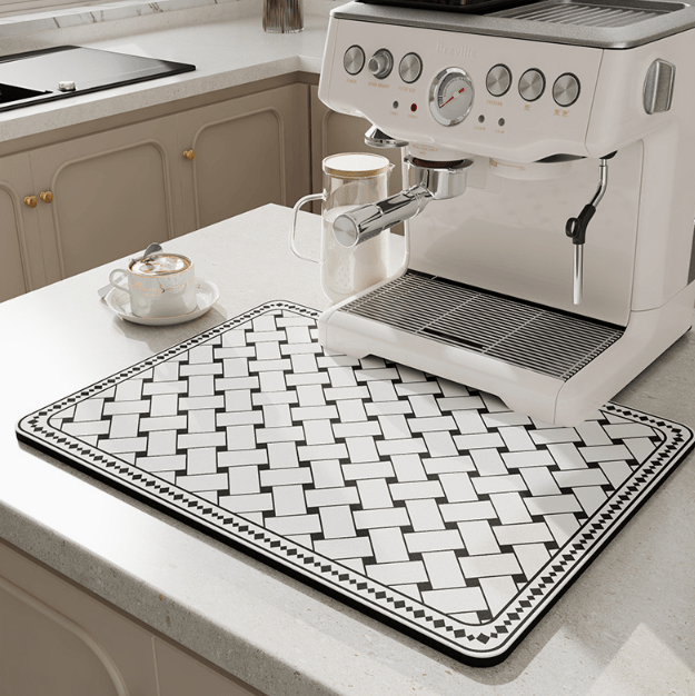 Drip Mat | Diatomite Kitchen Mat Fast-Drying | Maintains Dry Countertop | DishDryer