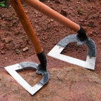 Garden Hoe Manganese Steel | Hand-Forged | Loosen Soil & Remove Weeds | Ironroot