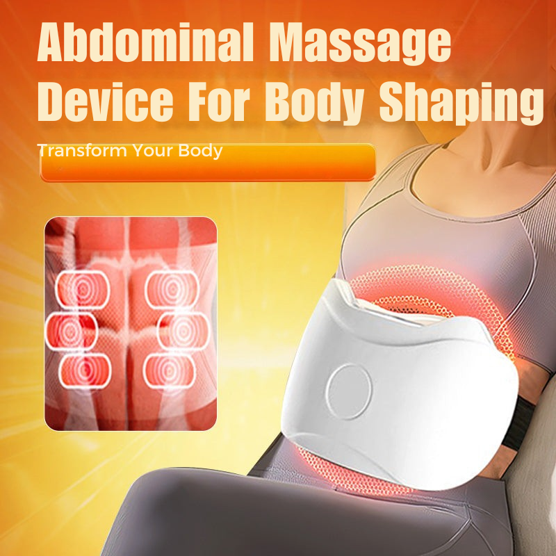 Abdominal Massager | Heat & Vibration Therapy | Wireless Rechargeable | Supports Digestion