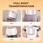 Abdominal Massager | Heat & Vibration Therapy | Wireless Rechargeable | Supports Digestion