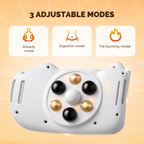 Abdominal Massager | Heat & Vibration Therapy | Wireless Rechargeable | Supports Digestion