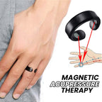 Acupressure Ring | Magnetic Hand Massage | Adjustable Metal Design | Comfortable Everyday Wear