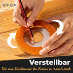 Adjustable Circle Drawing Tool | Central Guide & Precision Scale | Precise Circles up to 12.5 cm