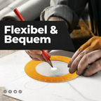 Adjustable Circle Drawing Tool | Central Guide & Precision Scale | Precise Circles up to 12.5 cm