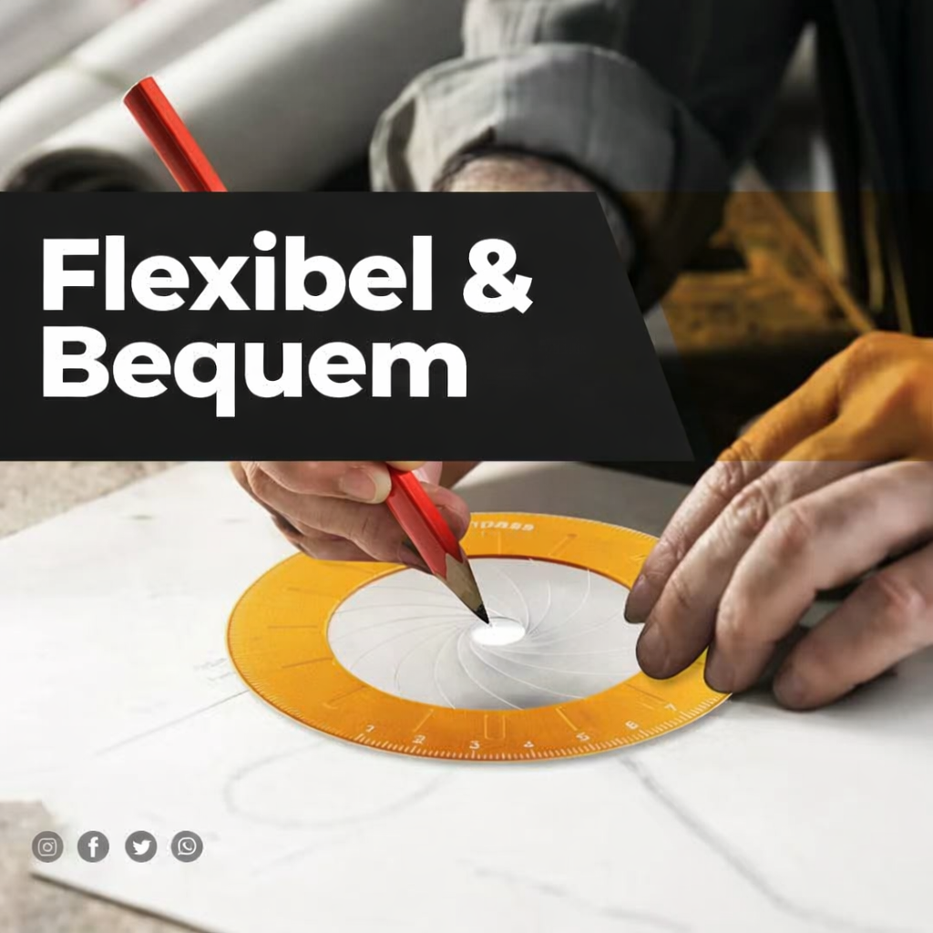 Adjustable Circle Drawing Tool | Central Guide & Precision Scale | Precise Circles up to 12.5 cm