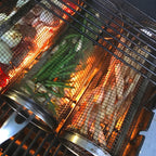 BBQ Grill Basket | 360° Rotatable | Stainless Steel & Dishwasher Safe | Twin Pack