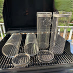 BBQ Grill Basket | 360° Rotatable | Stainless Steel & Dishwasher Safe | Twin Pack