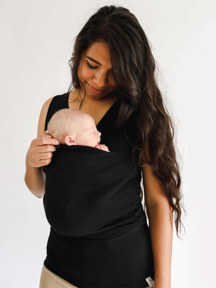 Baby Wrap T-Shirt for Mom & Dad | Breathable Ergonomic Design | Slip-On Front Carry