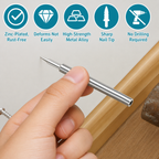 Baseboard Nail Set | Double-Head System | 100-Piece Galvanized Steel Set | Durable Design