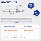 Baseboard Nail Set | Double-Head System | 100-Piece Galvanized Steel Set | Durable Design