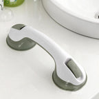 Bathroom Grab Bar | No-Drill Suction Mount | Ergonomic Non-Slip Grip | Supports 80 kg