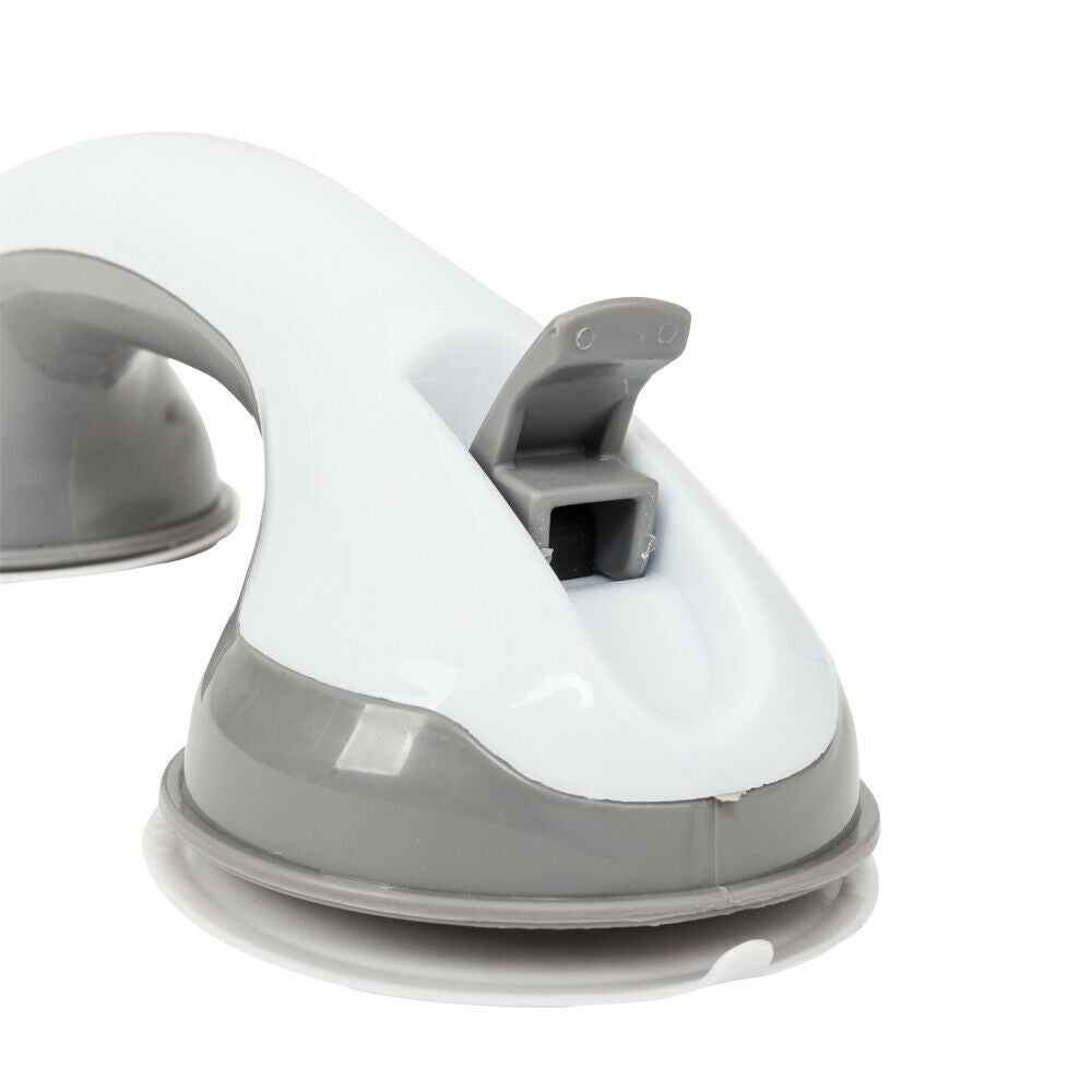 Bathroom Grab Bar | No-Drill Suction Mount | Ergonomic Non-Slip Grip | Supports 80 kg