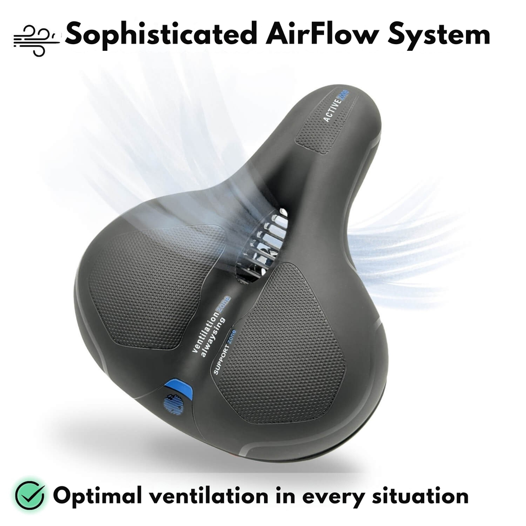 Bicycle Saddle | Ergonomic Comfort | Memory Foam Padding & Vibration Damping | Long-Ride Comfort