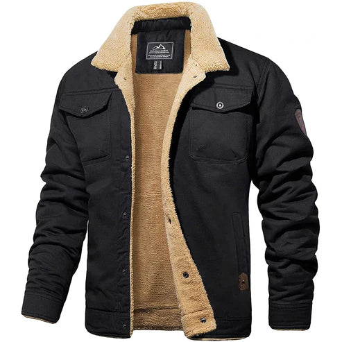 Bomber Jacket | Wool Thermal Lining & Windproof | Cotton Shell