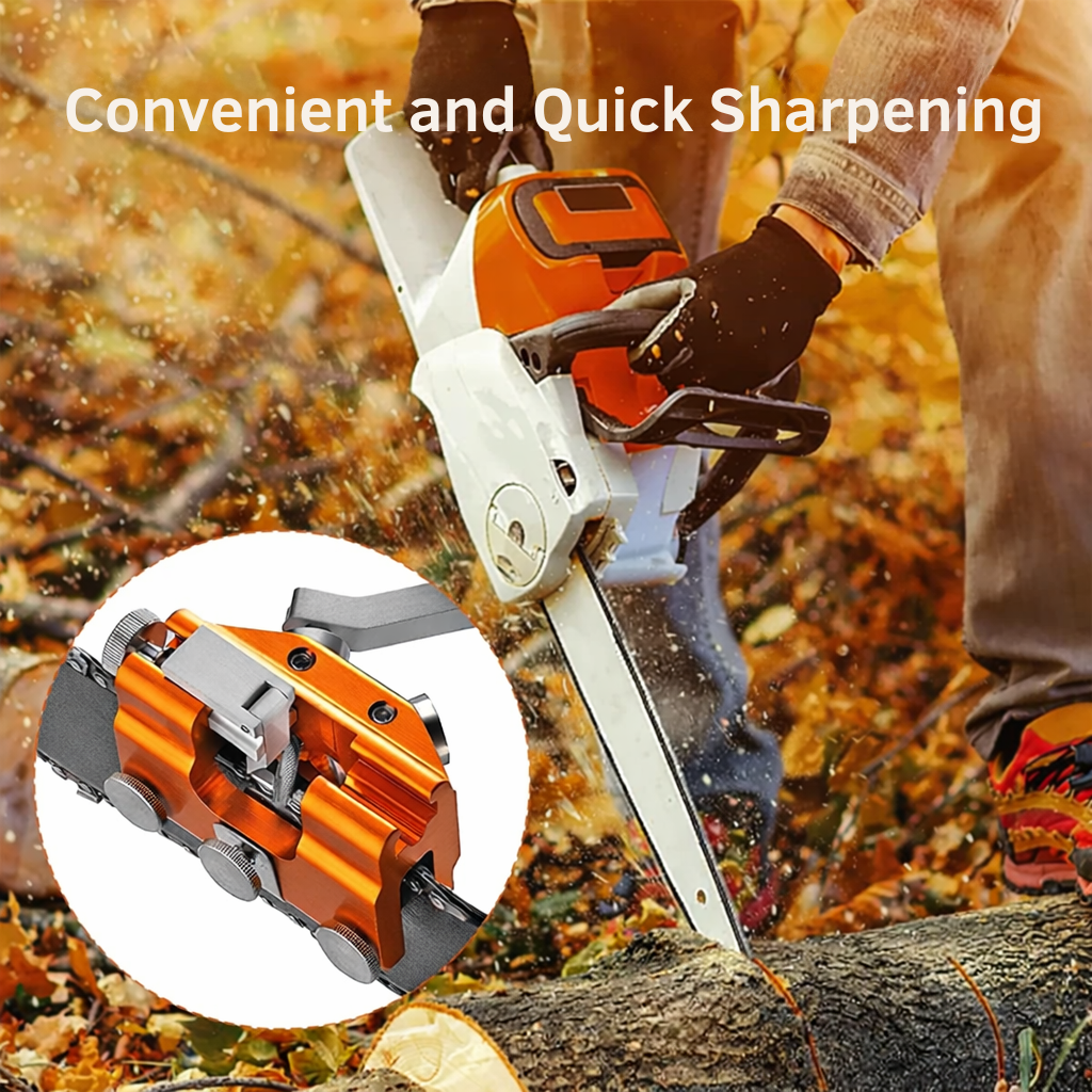 Chainsaw Sharpener | Manual Precision Jig | Aluminum & Stainless Steel