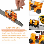 Chainsaw Sharpener | Manual Precision Jig | Aluminum & Stainless Steel