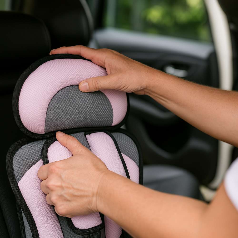 Child Seat | Adjustable Five-Point Harness | Breathable Mesh & Padded Headrest | Travel-Friendly