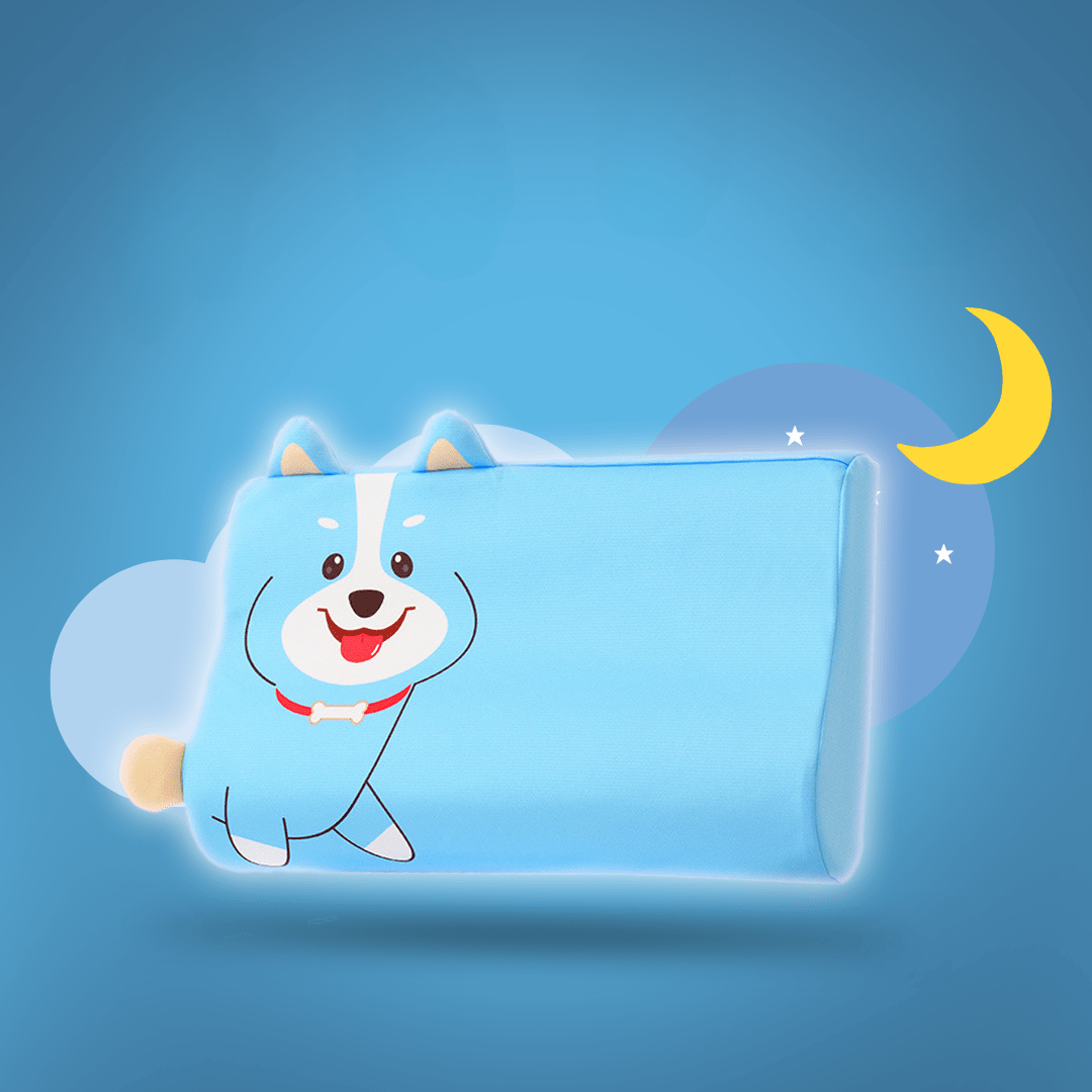 Children's Pillow | Ergonomic Memory Foam | Removable Washable Cover | Healthy Sleeping Posture