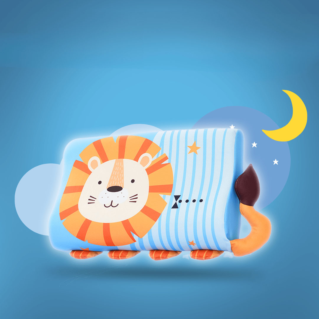 Children's Pillow | Ergonomic Memory Foam | Removable Washable Cover | Healthy Sleeping Posture