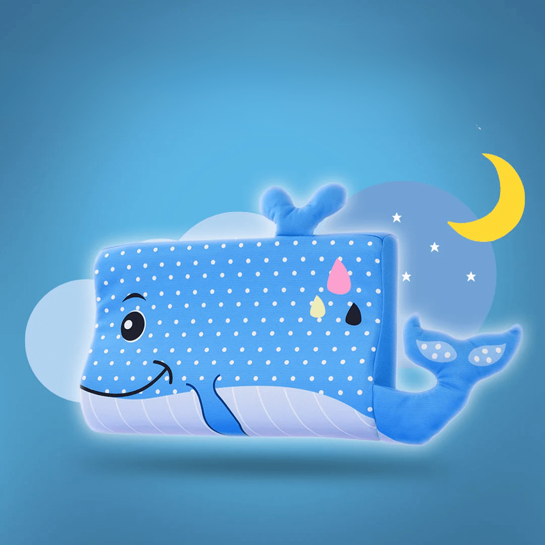 Children's Pillow | Ergonomic Memory Foam | Removable Washable Cover | Healthy Sleeping Posture