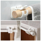 Curtain Holder | No-Drill Self-Adhesive & Adjustable | Strong Hold up to 8 kg