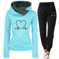 Damen Jogginganzug | Kuschelig Warmer Trainingsanzug | Kapuzenpullover & Jogginghose | Bequeme Passform