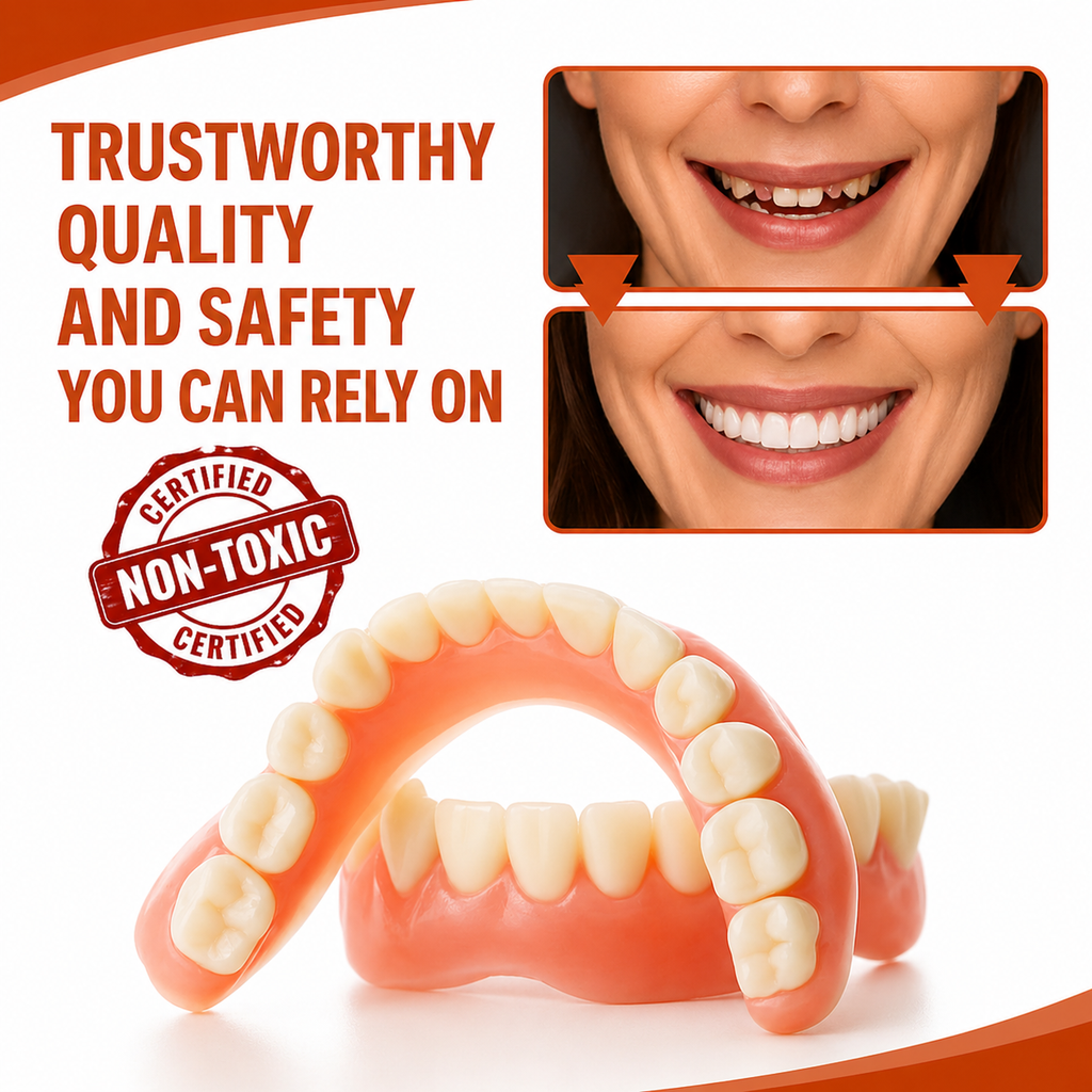 Denture Adjustment Kit | Custom Moldable Medical-Grade Silicone | Full & Partial Dentures