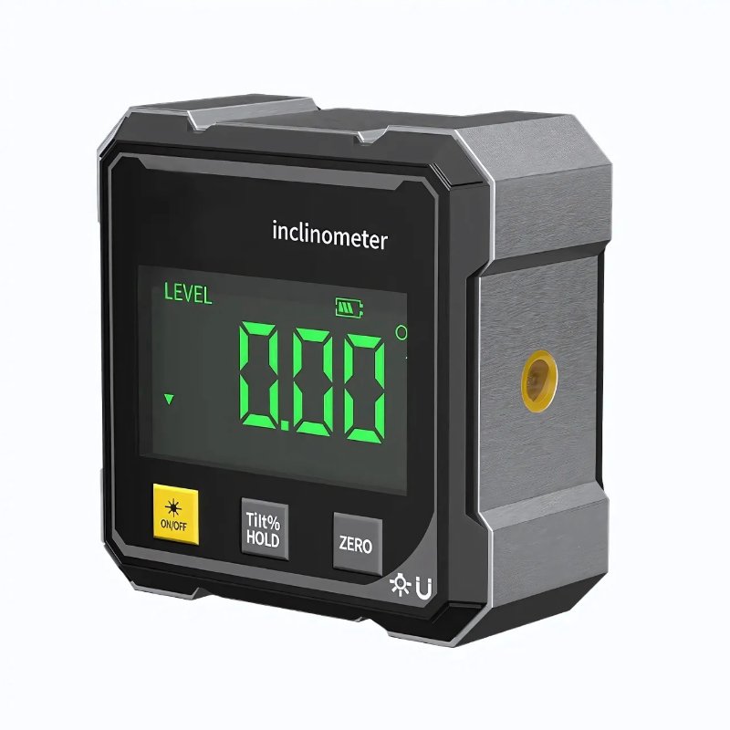 Digital Inclinometer | Magnetic Base & Laser Guide | Aluminum Housing | Compact Durable Design