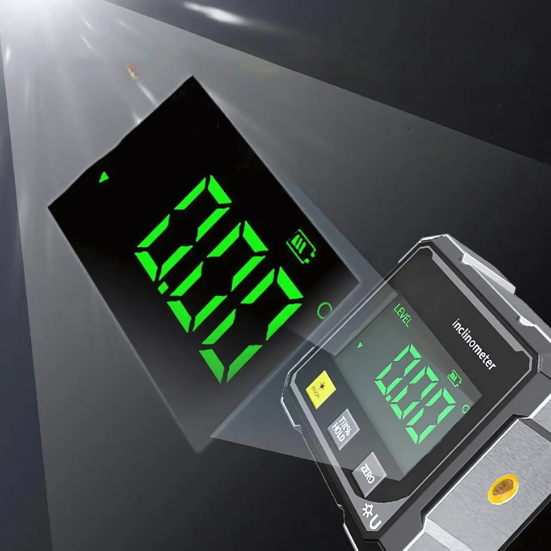Digital Inclinometer | Magnetic Base & Laser Guide | Aluminum Housing | Compact Durable Design