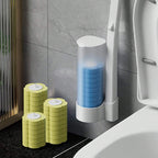 Disposable Toilet Brush | Button-Release Sponge Heads | Cleaner-Filled Refills | Hygienic