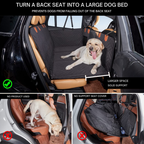 Dog Car Seat Protector | Water-Repellent Padded Mat | Wipeable Polyester | Comfortable Surface