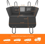 Dog Car Seat Protector | Water-Repellent Padded Mat | Wipeable Polyester | Comfortable Surface