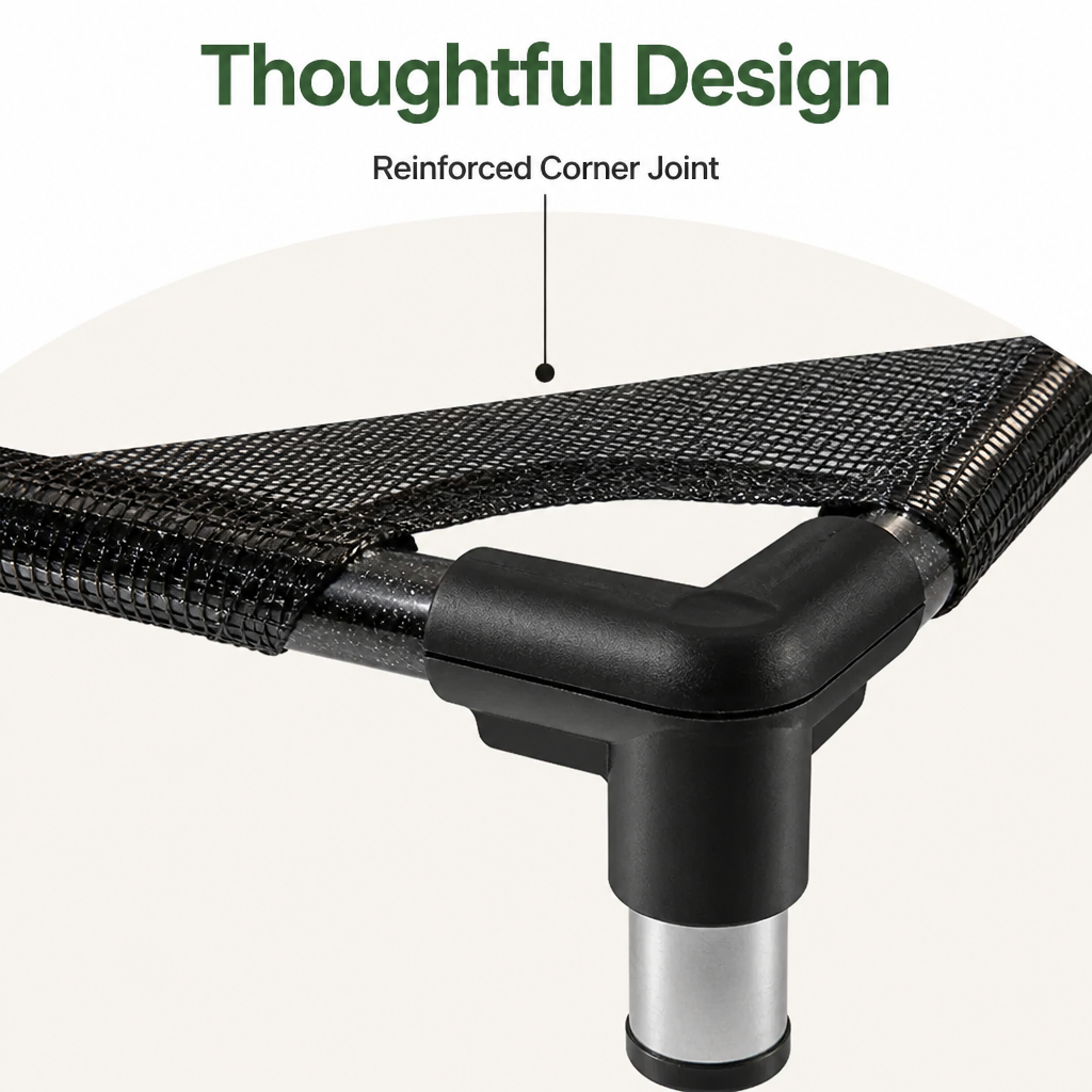 DogBedHouse Breathable Mesh & Guardrail Elevated Dog Bed